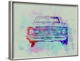 Chevy Camaro Watercolor 2-NaxArt-Framed Art Print