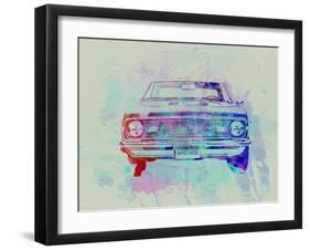 Chevy Camaro Watercolor 2-NaxArt-Framed Art Print