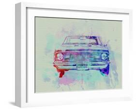 Chevy Camaro Watercolor 2-NaxArt-Framed Art Print