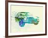 Chevy Camaro Watercolor-NaxArt-Framed Art Print