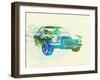 Chevy Camaro Watercolor-NaxArt-Framed Art Print