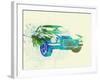 Chevy Camaro Watercolor-NaxArt-Framed Art Print