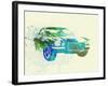 Chevy Camaro Watercolor-NaxArt-Framed Art Print