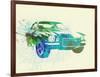 Chevy Camaro Watercolor-NaxArt-Framed Art Print