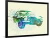 Chevy Camaro Watercolor-NaxArt-Framed Art Print