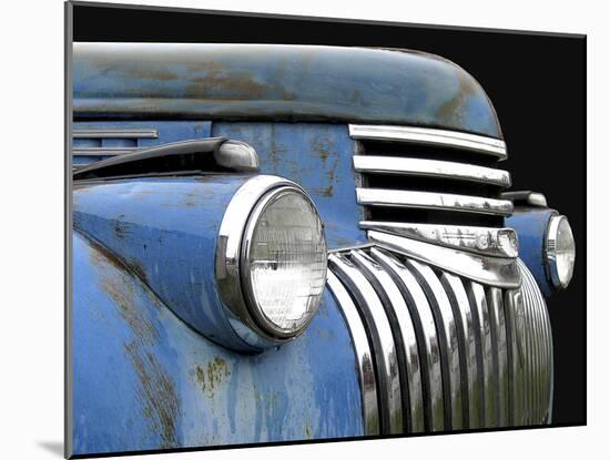 Chevy Grill Blue-Larry Hunter-Mounted Photographic Print