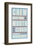 Chew with your Mouth Closed-John Golden-Framed Giclee Print