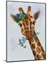 Chewing Giraffe 1-Fab Funky-Mounted Art Print