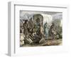 Cheyenne after Raiding a Caravan of Settlers. Oregon, 1874-Tarker-Framed Giclee Print