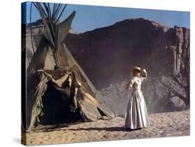 CHEYENNE AUTUMN, 1964 directed by JOHN FORD Carroll Baker (photo)-null-Stretched Canvas