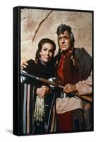 CHEYENNE AUTUMN, 1964 directed by JOHN FORD Dolores del Rio and Ricardo Montalban (photo)-null-Framed Stretched Canvas