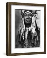 Cheyenne Chief, C1910-Edward S^ Curtis-Framed Photographic Print