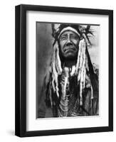 Cheyenne Chief, C1910-Edward S^ Curtis-Framed Photographic Print