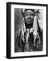 Cheyenne Chief, C1910-Edward S^ Curtis-Framed Photographic Print