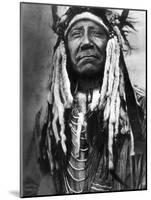 Cheyenne Chief, C1910-Edward S^ Curtis-Mounted Photographic Print