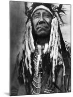 Cheyenne Chief, C1910-Edward S^ Curtis-Mounted Photographic Print