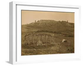 Cheyenne Indian Sweat Lodge Frame, 1910-Science Source-Framed Giclee Print