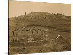 Cheyenne Indian Sweat Lodge Frame, 1910-Science Source-Stretched Canvas