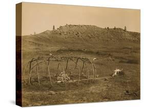 Cheyenne Indian Sweat Lodge Frame, 1910-Science Source-Stretched Canvas