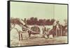 Cheyenne Indians on the Move, 1878-American Photographer-Framed Stretched Canvas