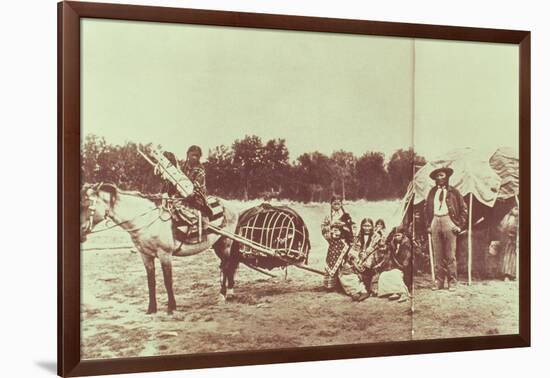 Cheyenne Indians on the Move, 1878-American Photographer-Framed Giclee Print