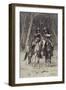 Cheyenne Scouts Patrolling the Big Timber of the North Canadian, Oklahoma, April 6, 1889 (Wood Engr-Frederic Remington-Framed Giclee Print