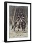 Cheyenne Scouts Patrolling the Big Timber of the North Canadian, Oklahoma, April 6, 1889 (Wood Engr-Frederic Remington-Framed Giclee Print
