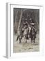 Cheyenne Scouts Patrolling the Big Timber of the North Canadian, Oklahoma, April 6, 1889 (Wood Engr-Frederic Remington-Framed Giclee Print