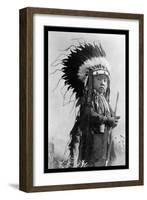 Cheyenne Warrior of the Future-Richard Throssel-Framed Art Print