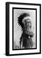 Cheyenne Warrior of the Future-Richard Throssel-Framed Art Print