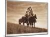 Cheyenne Warriors, 1905, Photogravure by John Andrew and Son (Photogravure)-Edward Sheriff Curtis-Mounted Giclee Print