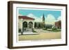 Cheyenne, Wyoming, Exterior View of the Transportation Center-Lantern Press-Framed Art Print