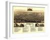 Cheyenne, Wyoming - Panoramic Map-Lantern Press-Framed Art Print