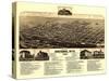 Cheyenne, Wyoming - Panoramic Map-Lantern Press-Stretched Canvas