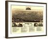 Cheyenne, Wyoming - Panoramic Map-Lantern Press-Framed Art Print