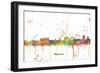 Cheyenne Wyoming Skyline-Marlene Watson-Framed Giclee Print