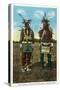 Cheyenne, Wyoming - View of Two Sioux Indians in Regalia, c.1944-Lantern Press-Stretched Canvas