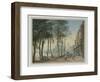 Cheyne Walk, Chelsea, 1816-John Varley-Framed Giclee Print