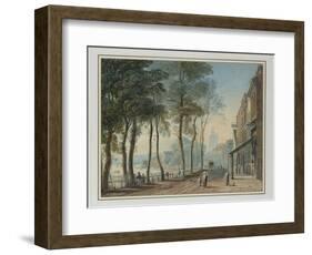 Cheyne Walk, Chelsea, 1816-John Varley-Framed Giclee Print