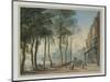 Cheyne Walk, Chelsea, 1816-John Varley-Mounted Giclee Print