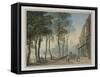 Cheyne Walk, Chelsea, 1816-John Varley-Framed Stretched Canvas