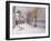 Cheyne Walk in Winter, London-John Sutton-Framed Giclee Print