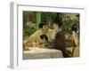 Chez le Pere Lathuille, en plein air (At the caf&eacute;), 1878 .-Edouard Manet-Framed Giclee Print