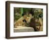 Chez le Pere Lathuille, en plein air (At the caf&eacute;), 1878 .-Edouard Manet-Framed Giclee Print