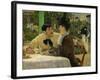 Chez le Pere Lathuille, en plein air (At the caf&eacute;), 1878 .-Edouard Manet-Framed Giclee Print