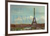 Chez Paris with Eiffel Tower-Cora Niele-Framed Giclee Print