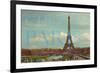 Chez Paris with Eiffel Tower-Cora Niele-Framed Giclee Print