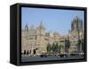 Chhatrapati Shivaji Terminus Railway Station, Unesco World Heritage Site, Mumbai-Tony Waltham-Framed Stretched Canvas