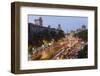 Chhatrapati Shivaji Terminus Train Station and Central Mumbai, India-Peter Adams-Framed Photographic Print