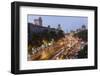 Chhatrapati Shivaji Terminus Train Station and Central Mumbai, India-Peter Adams-Framed Photographic Print